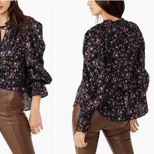 Free People Meant To Be Floral Cotton Blouse